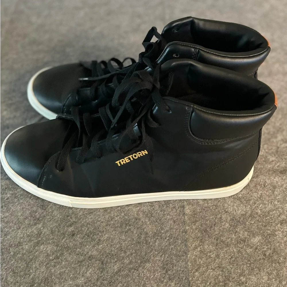 Tretorn Tournament High Top Sneakers Men’s Sz‎ 12 Black White